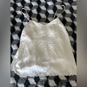 Gelato Pique Elegant White Camisole Top